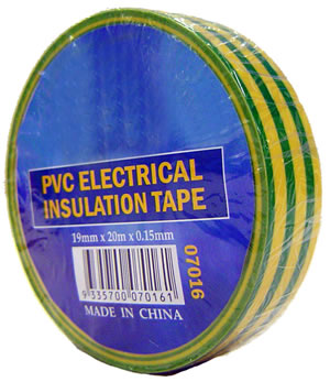 Tape Insulation Striped 20m $1.80
